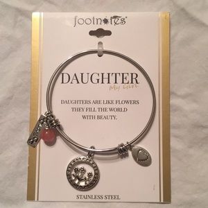 Footnotes Daughter Bangle Bracelet